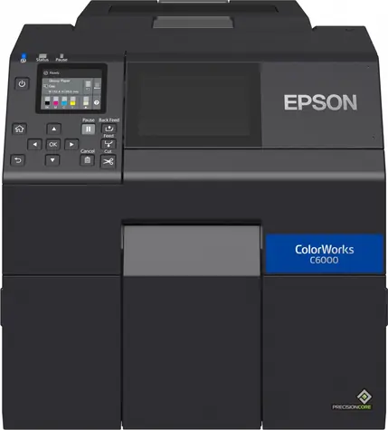 Epson ColorWorks C6000Ae černá, lesklý inkoust / Tiskárna štítků / automatický ořezávač / USB + LAN