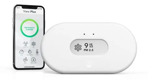 AirThings View Plus / Monitor kvality vzduchu / Radon, CO2, VOC, PM2,5 / Wi-Fi / Bluetooth