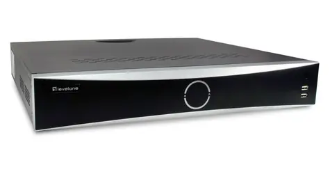 LevelOne NVR-0411 / NVR rekordér / 32 kanálů / do 12 Mpix / 4x HDD / 16x PoE / HDMI