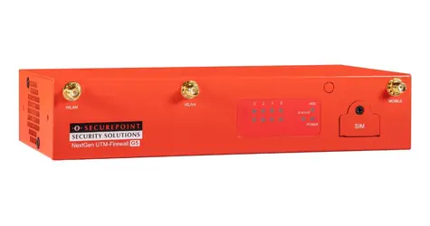 Securepoint RC200 G5 / Bezpečnostní zařízení / UTM firewall / Wi-Fi / 50 uživatelů / 4x GLAN