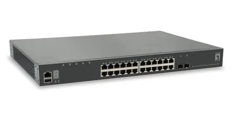 LevelOne GTL-2891 / Switch / 24x GbE / 2x SFP+ 10G / Managed L3 / 19