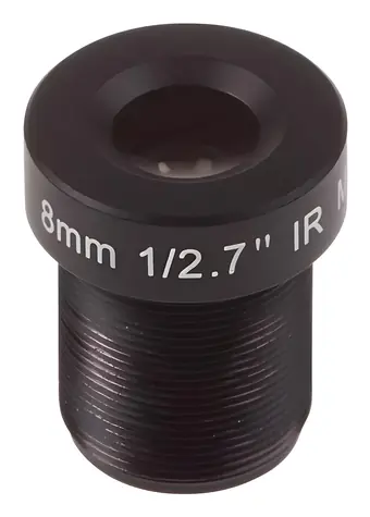 AXIS Objektiv M12 8.0 mm F1.8 IR / Objektiv / IR korigovaný / Vyjímatelný IR cut filtr / Sada 10 ks