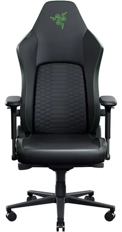 Razer Iskur V2 NewGen černo-zelená / Herní židle / HyperFlex bederní opora / 4D područky / ergonomický design