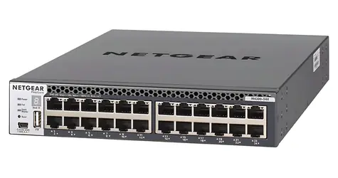 Netgear M4300 XSM4324CS-100NES / Switch / 24x RJ-45 10/100/1000 / 4x SFP+ 10GbE / bez PoE