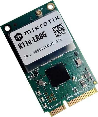 MikroTik R11e-LR8G / miniPCI-e karta / LoRa 868 MHz / GPS / -141 dBm