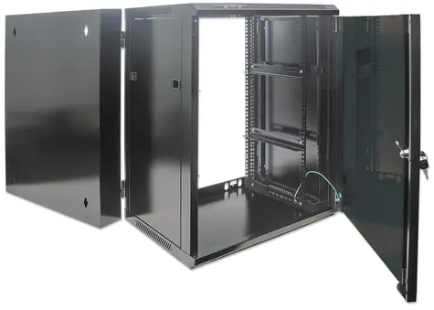 Intellinet 15U 600x550 mm černá / Nástěnný rozvaděč / 19