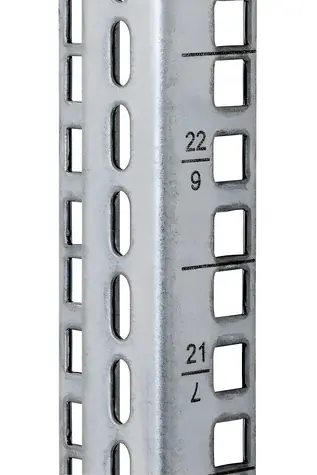 XtendLan TELCO 32U stříbrná / Vertikální montážní lišta / pro servery šířky 480 mm