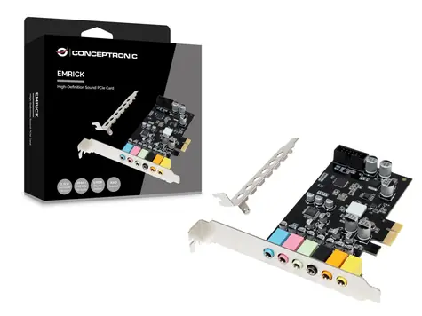 Conceptronic EMRICK15B / Zvuková karta / PCIe / 7.1 kanálů / S/PDIF / 24 Bit/192 kHz
