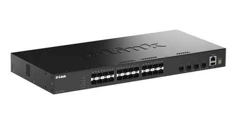 D-Link DGS-1530-28S / Switch / Managed L2 / 24x SFP + 4x SFP+ / 128 Gbit/s / Rack
