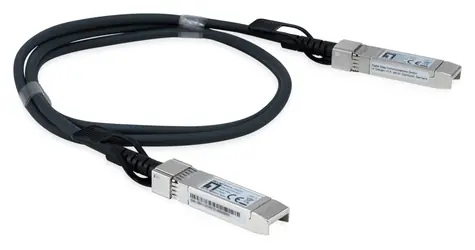 LevelOne DAC-0102 2 m / SFP+ DAC kabel / Twinax / 10 Gbps / Černá