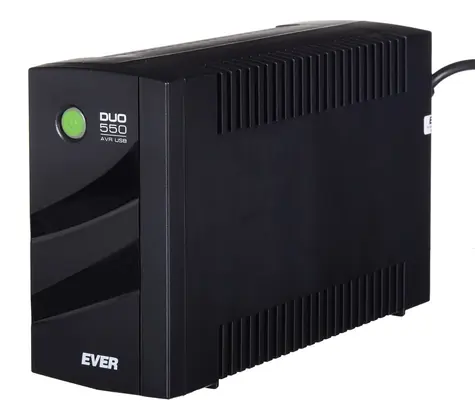 Ever DUO 550 PL AVR USB černá / Záložní zdroj UPS / 550 VA / 330 W / Line-Interactive / AVR / USB