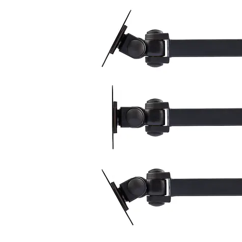 Lindy flexibilní nástěnný držák pro LCD monitory černá / Držák / VESA / nosnost 10 kg / dosah od stěny 410 mm