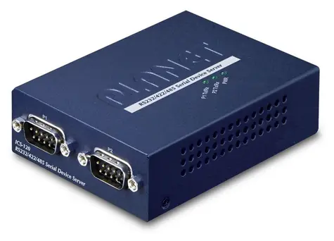 Planet konvertor 2x RS232/422/485 na Ethernet / Konvertor / 10/100 Mbps / 2x sériový port / 1x LAN