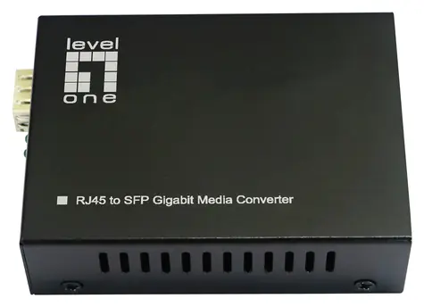 LevelOne GVT-2016 / Media konvertor / RJ45-SFP / Gigabit Ethernet / PoE PSE 90W / IEEE 802.3bt