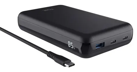 Trust Powerbanka pro notebook 100W / Powerbanka / 20000 mAh / 2x USB-C + USB-A / Quick Charge 3.0