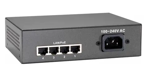 LevelOne FEP-0511 / Switch / 4x FE PoE+ / 1x FE / 65 W / kovové provedení