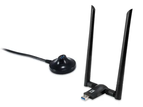 LevelOne WUA-1810E černá / USB adaptér / AC1200 / Dual-band / Wi-Fi 5 / USB 3.2
