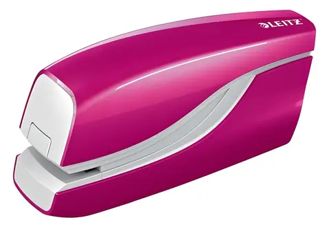 Leitz NeXXt WOW 5566 metalická růžová / Elektrická sešívačka / Kapacita 10 listů / Bateriové napájení