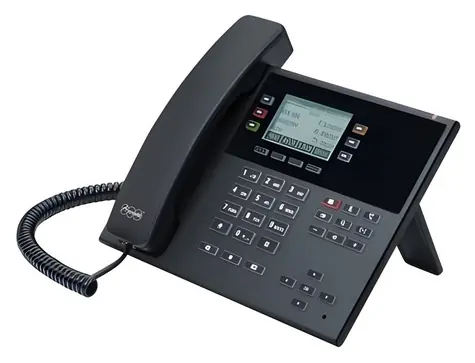 Auerswald COMfortel D-110 černá / IP telefon / 3 linky / PoE / Handsfree / Displej 2,7