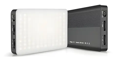 RealPower VL-1 Lights On Video černá / LED video světlo / 120 LED / 1250 lm / 3200-6500K / USB-C