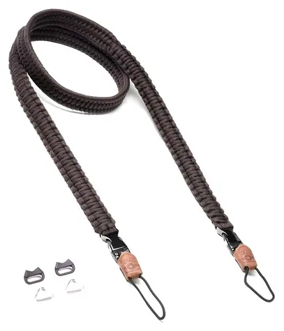 C-ROPE Traveler Dark Coffee / Popruh na fotoaparát / Paracord / 125 cm / nosnost 40 kg