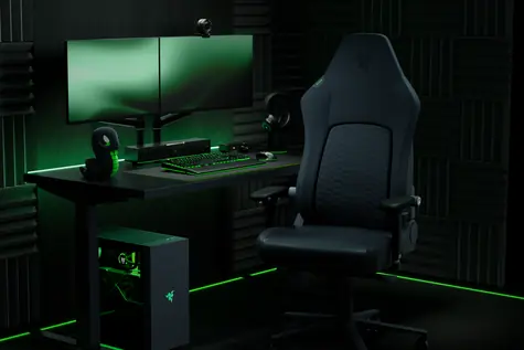 Razer Iskur V2 NewGen černá / Herní židle / Ergonomická / Prodyšný potah
