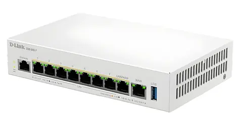 D-Link DBR-600-P/E / Firemní PoE router / Firewall / 7x LAN / IEEE 802.3at