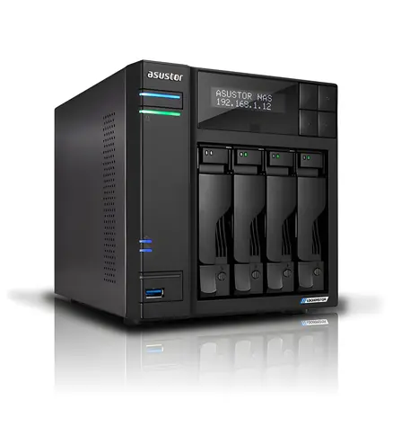 Asustor Lockerstor AS6704T V2 / NAS server / 4x Bay / 4GB DDR4 / 2x 2.5GbE / USB 3.2