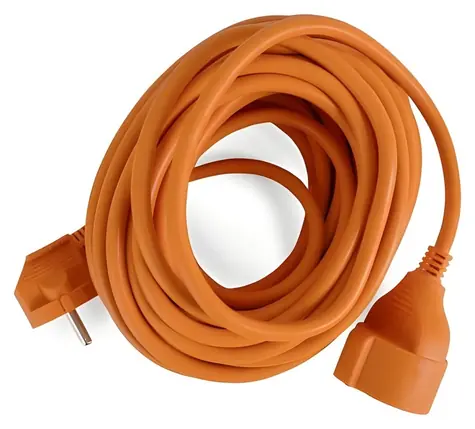 ENTAC prodlužovací kabel 10 m oranžová / Prodlužovací kabel / IP20 / 3680 W / zástrčka typ F