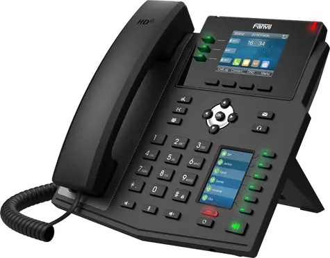 Fanvil X4U V2 černá / IP telefon / 12 linek / 2.8