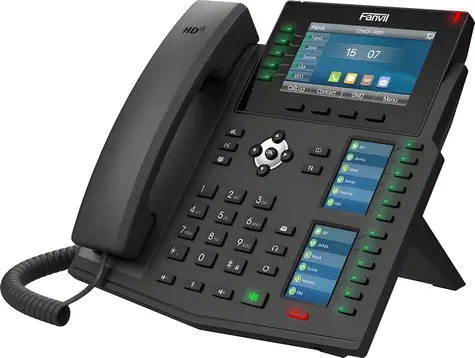 Fanvil X6U V2 černá / IP telefon / 20 linek / 4.3
