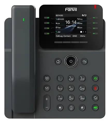 Fanvil V62 Pro černá / IP telefon / bezdrátové sluchátko / 12 linek / PoE / Gigabit LAN / 2,8