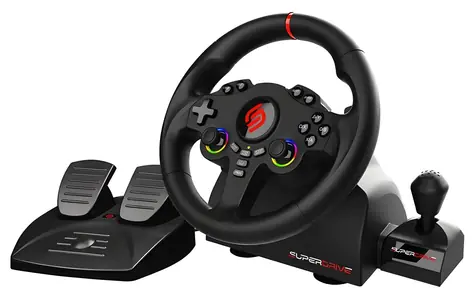 SUPERDRIVE 220 RS-X / Sada volantu a pedálů / PS4 / Xbox One / Switch 1+2 / PC