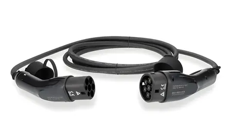 Nedis nabíjecí kabel pro elektromobil černý / Nabíjecí kabel / typ 2 / 16 A / 11000 W / 3-fázový / 5 m