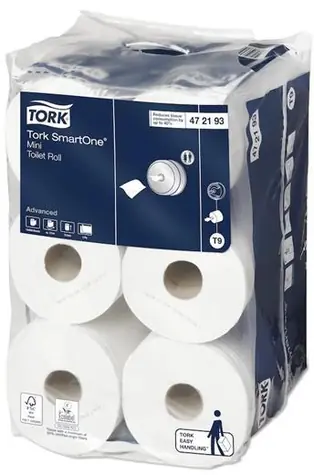 Tork Advanced SmartOne Mini T9 / Toaletní papír / 2vrstvý / 12 rolí / 111,6 m