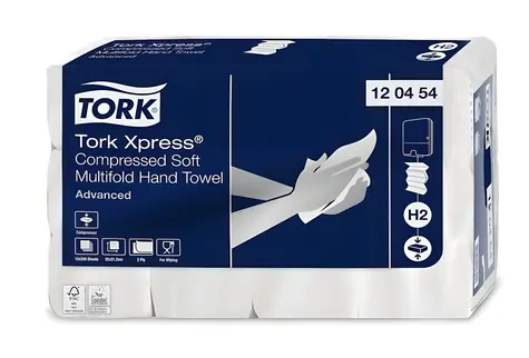 Tork Xpress Advanced Soft bílá H2 / Papírový ručník skládaný / 2vrstvý / 2400 ks / 12×200 ks