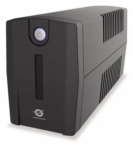 Conceptronic ZEUS07E černá / Záložní zdroj UPS / 600 W / Line-Interaktiv / 4x IEC C13 / USB / 2x RJ45 / AVR