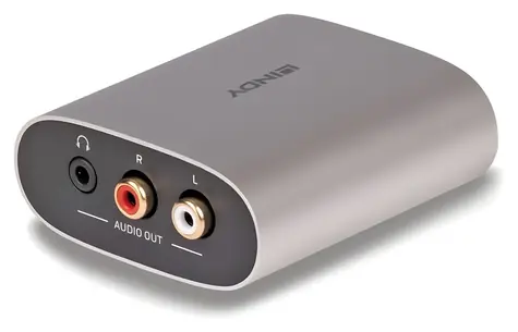 Lindy HDMI ARC Audio Extractor / Audio extraktor / HDMI 1.4 / výstup na sluchátka / stříbrná