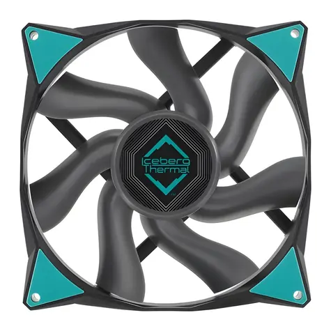 Iceberg Thermal IceGALE Xtra 140 mm černá / PC větrák / PWM / 2500 RPM / 169 CFM / 47 dB