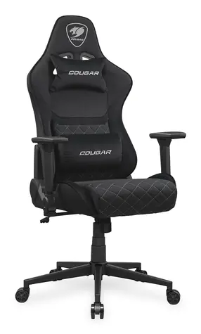 COUGAR Armor One V2 F černá / Herní židle / nastavitelná / tkaná látka / pojezdová kolečka / nosnost 120 kg