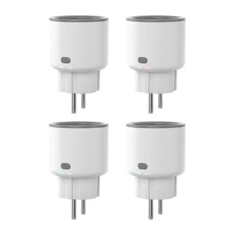 Sonoff S60ZBTPF (4 ks) / Chytrá zásuvka / ZigBee / typ F (Schuko) / měření spotřeby / 16A