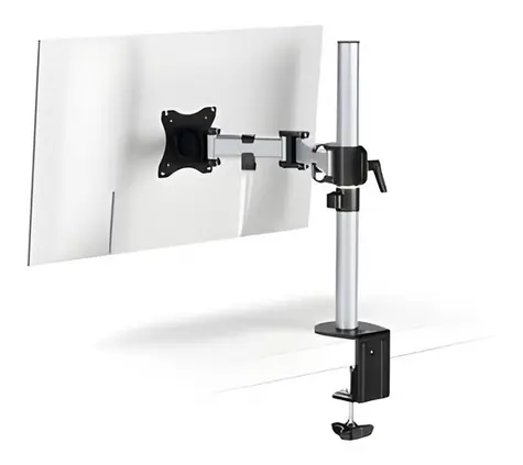 Durable SELECT stříbrná / Stolní držák monitoru / VESA 75-100 mm / nosnost 8 kg / 13-27