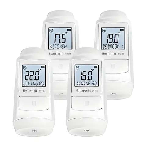 Honeywell Home EvoHome EVO-TRV4 / Termostatická hlavice / 4 ks / bezdrátová
