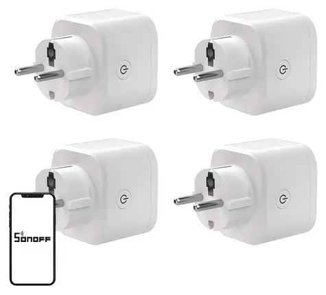 Sonoff S61S / Venkovní chytrá zásuvka / Wi-Fi / Matter / 4 ks