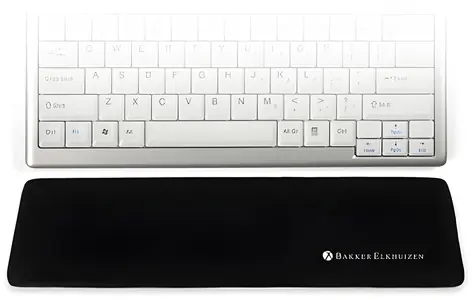 BakkerElkhuizen Ergo Wrist Rest Compact černá / Opěrka zápěstí ke klávesnici / 330 × 80 × 13 mm