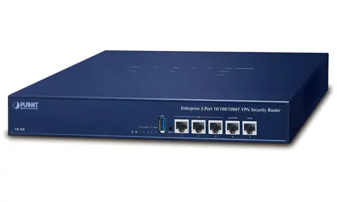Planet VR-300 / Router / Firewall / VPN / VLAN / QoS / 2x WAN SD-WAN / 3x LAN / AP kontrolér