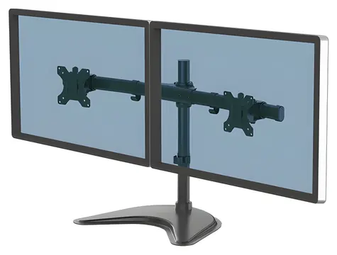 Fellowes Seasa černá / Stolní stojan pro 2 monitory / VESA 75-100 mm / do 27
