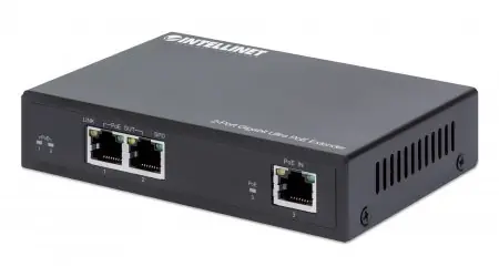 Intellinet Gigabit Ultra PoE-Extender 60W / PoE+ extender / 2-port / 1000 Mbps / dosah až 200 m