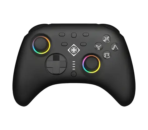 Deltaco GAM-198 černá / Gamepad / RGB / Bluetooth 5.3 / bezdrátový i kabelový / pro Nintendo Switch & PC