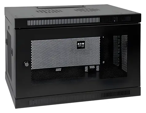 Eaton Tripp Lite SmartRack SRW9U černá / Nástěnný rack / 9U / hloubka 449 mm / nosnost 90,7 kg